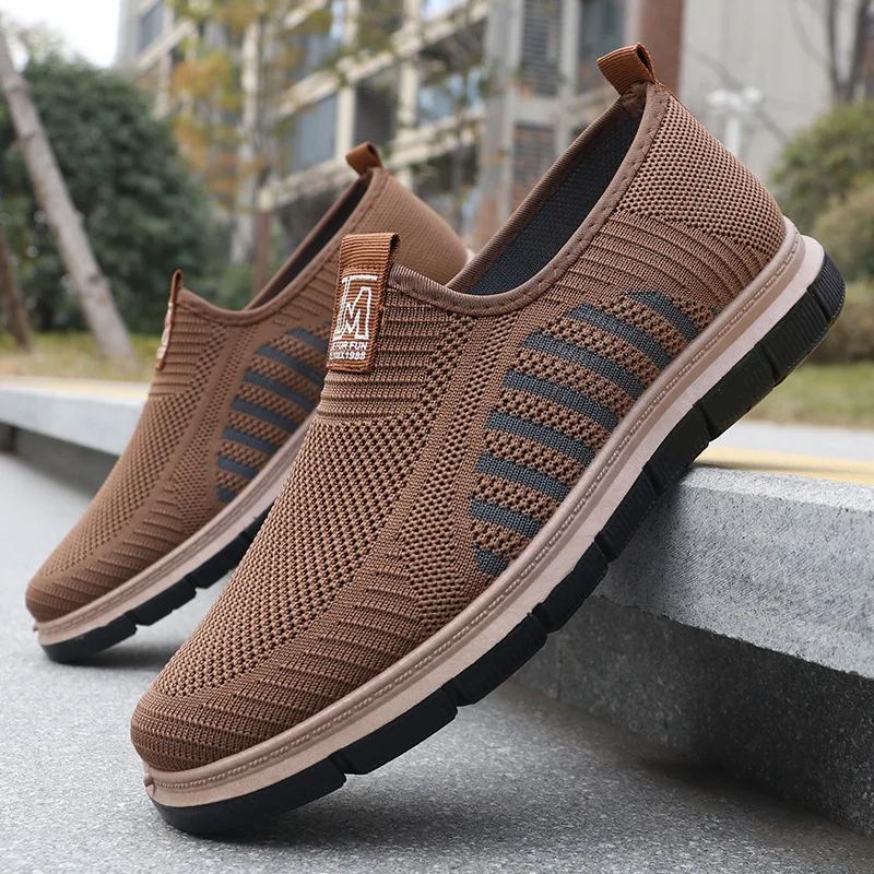 Mens Breathable No-Slip Shoes Durable Stylish Sneakers