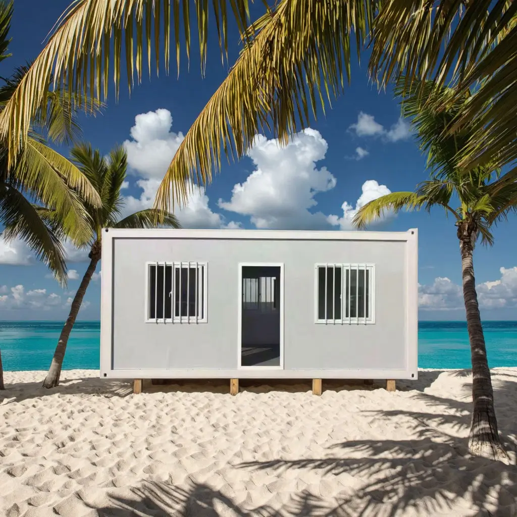 Wholesale Flat Pack Prefabricated Storage Portable Foldable Steel  Container for Home or Office Use Modern Container Houses