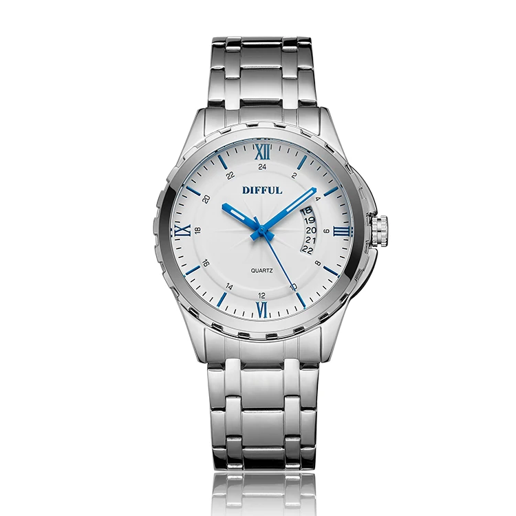 difful brand zinc alloy multi function stainless steel band men