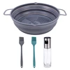 Gris (1 bote + 1 botella de aceite + 2 pinceles para aceite)