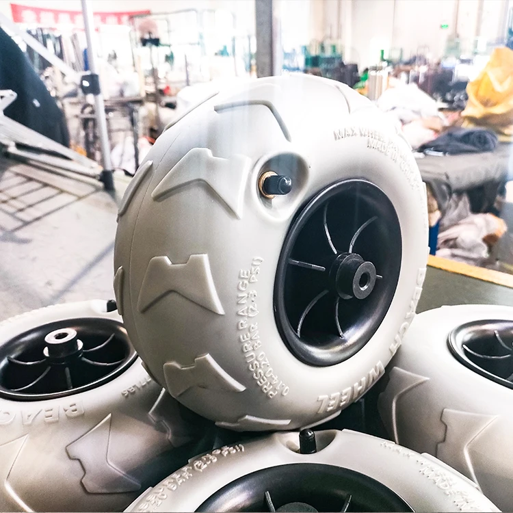 Сверхмощная Складная пляжная тележка с колесами для воздушных шаров песка сада кемпинга пляжного пикапа воздушными