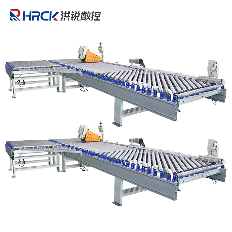 Woodworking Plywood Melamine Mdf Pvc Edge Bander Automatic Edge Banding Machine Line With Conveyor Roller Table