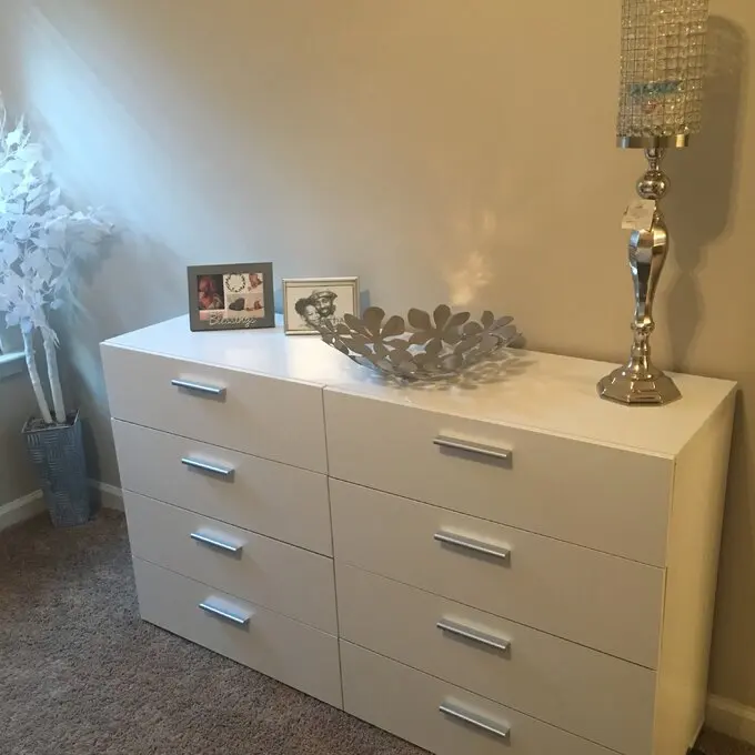 Homefield 8 Drawer Dresser Wood Modern Bedroom Living Room