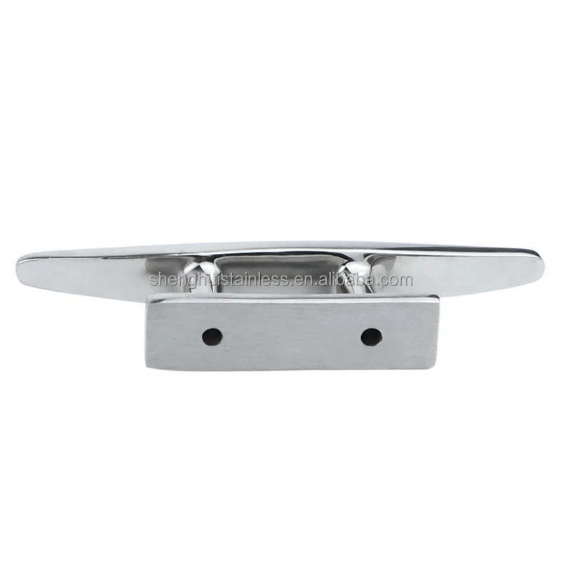 product boat accessories stainless steel 316 boat mast deck mooring cleat 6 150mm marine hardware factory-5