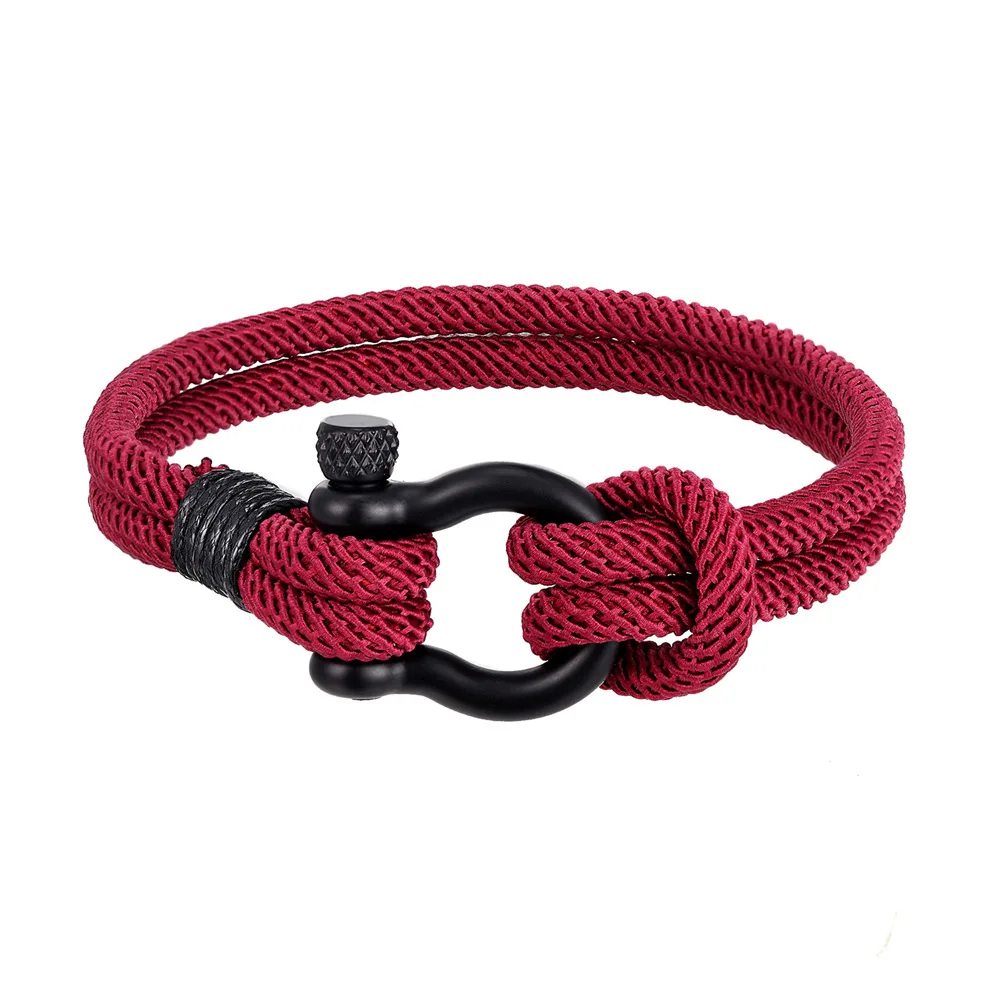 Stainless Steel Emergency Rope Rescue Bracelet Survival Bracelets Sport Buckle 