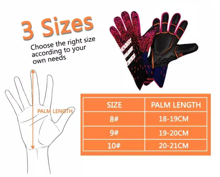 Hot Sale Goalkeeper Gloves Professional Protect 4mm Latex 3d Knitting ...