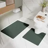 Diatomaceous earth toilet seat cover - natural dark green