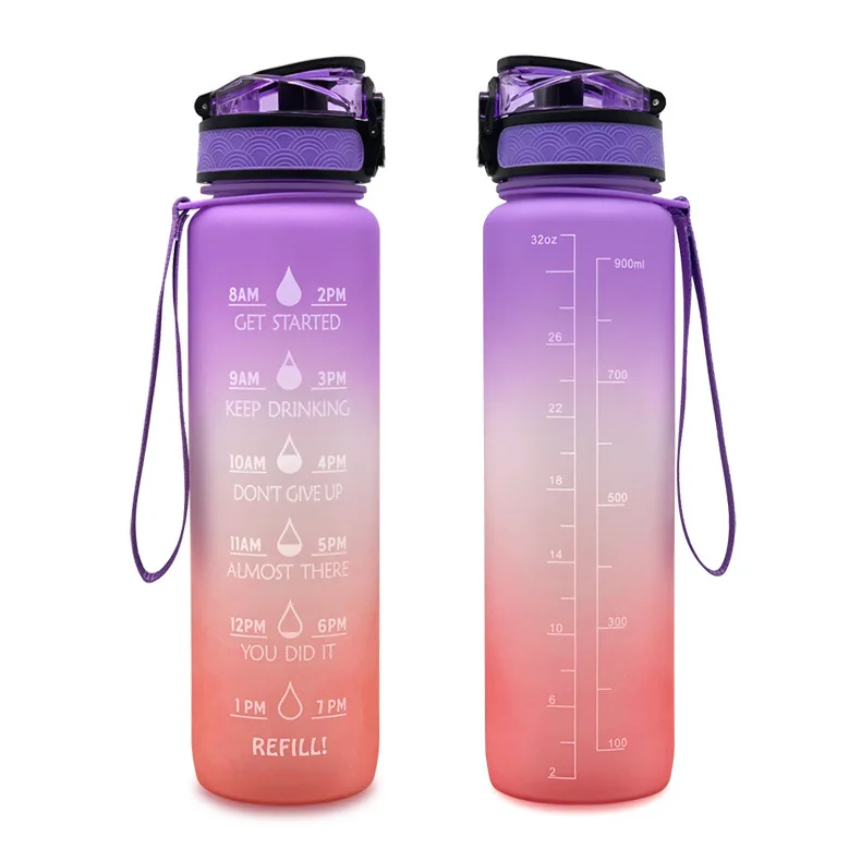 32 Oz Office Gym Workout Leakproof Tritian Frosted Portable Reusable ...