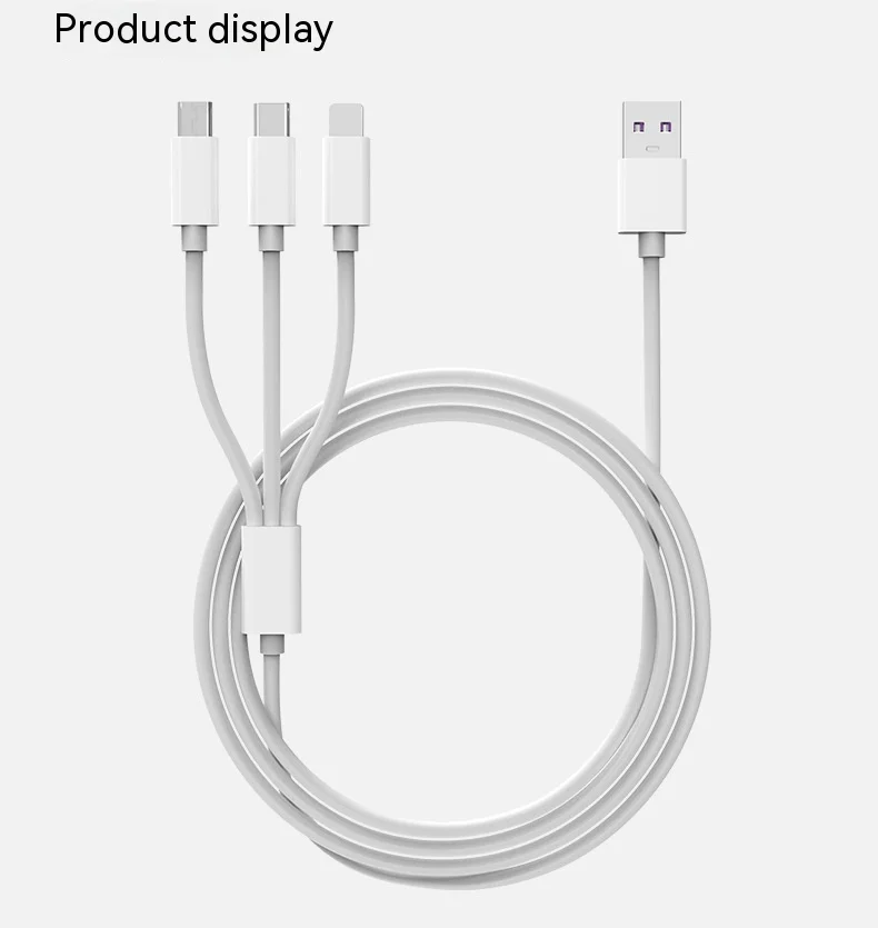 for iphone one drag three data cable