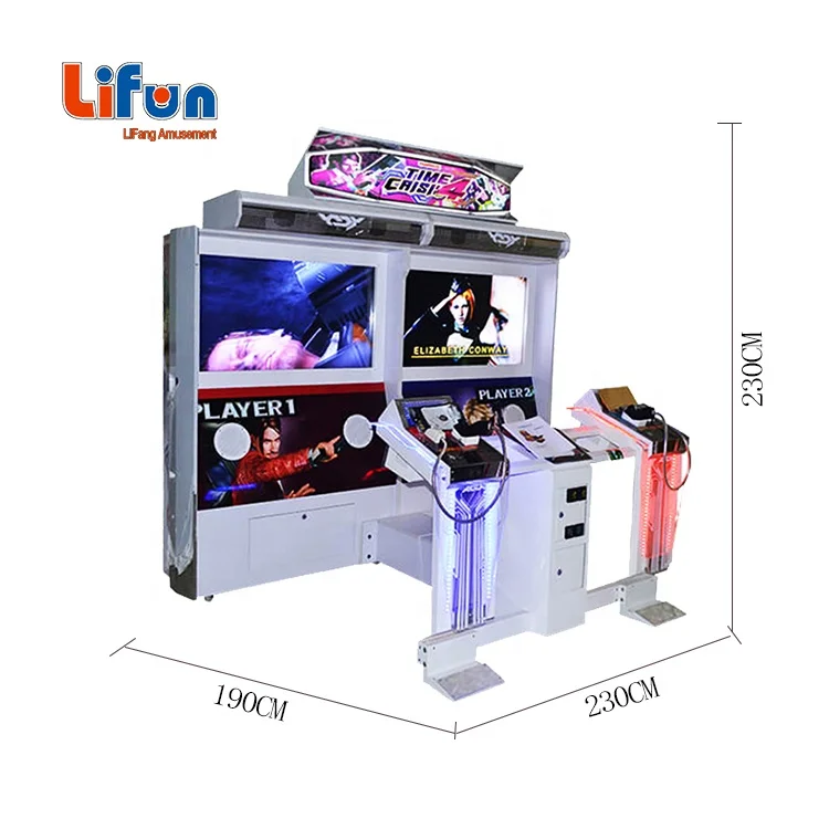 Indoor 2-Player Coin Operated Arcade Shooting Game Time Crisis 4 Gun Shooting Machine for Game Centres and Playgrounds