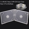 J04:9mm 2-PP กล่องใส่ซีดีใส