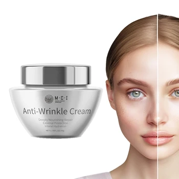 Private Label Vegan Organic Skin Anti Aging Wrinkle Lightening Whitening Collagen Elastin Face Cream For Face