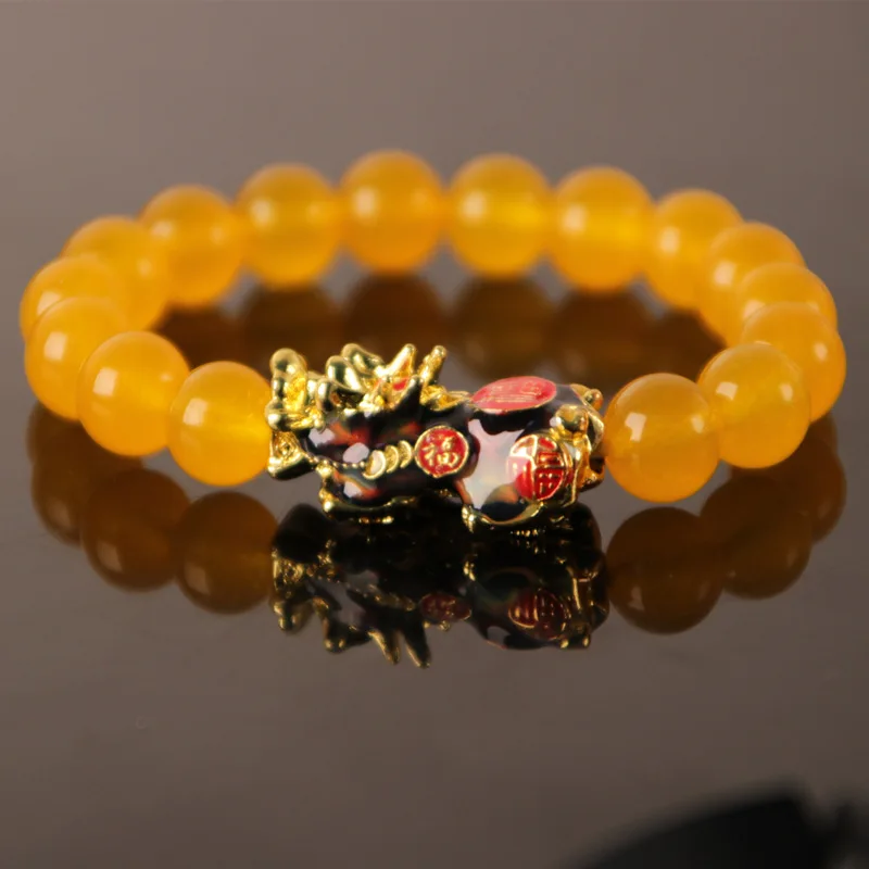 24K Real Gold Pixiu Bracelet Real Feng Shui Bracelet 24K