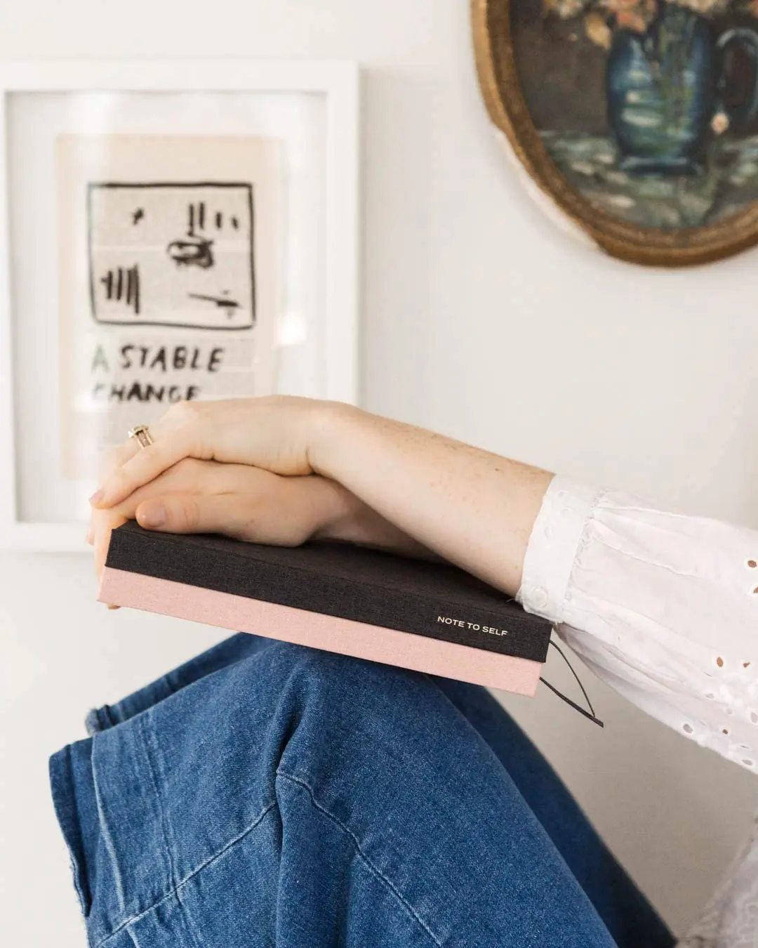 Custom Silk Ribbon Bookmark Fabric Linen Hardcover Eco Notebooks A5 Rewritable Journal Reusable