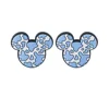 Mouse head bead Pastel Blue SA324