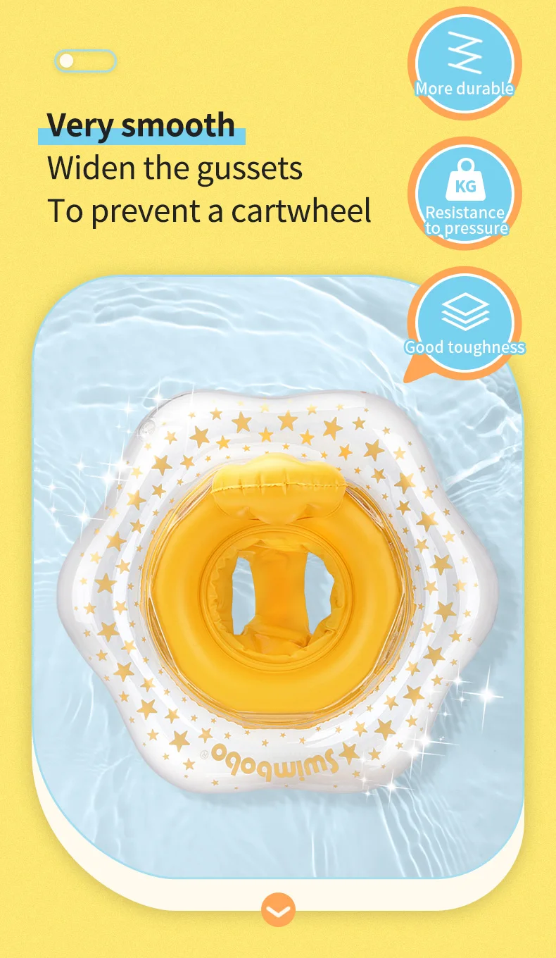 Swimbobo Factory Price Product Inner Diameter 17cm Inflatable Kids Seat Float Baby Swim Ring Kids Seat Float