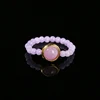 Natural Lepidolite Kunzite Lucky Bead Band