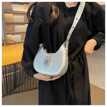 Half Moon New Designer handbags PU Leather Purses Small Underarm Shoulder Bags Women Brand Luxury Fashion Lady Party Handbags