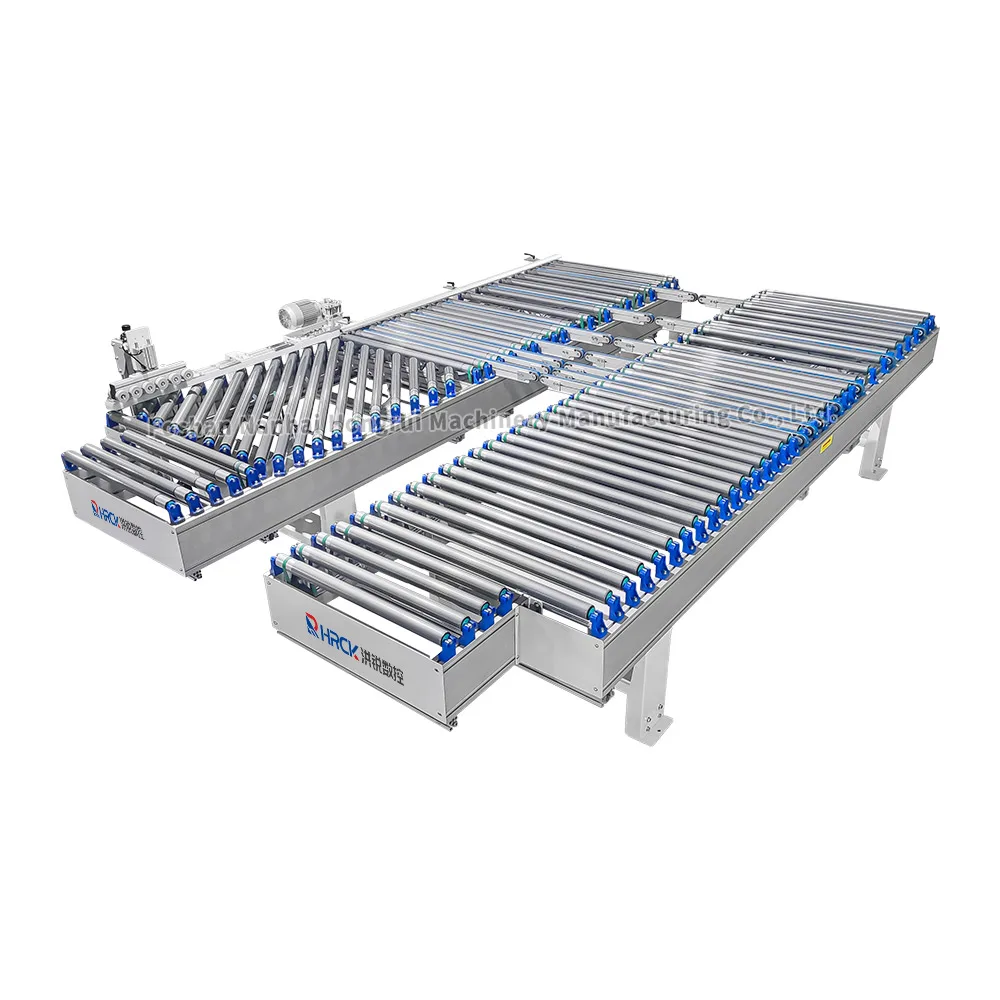 Large Automatic Drum Conveyor Line For Wood Handling Machines Edge Banding Machine Conveyor