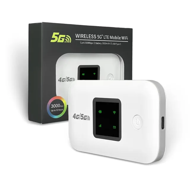 Portable 4G Mobile Router with Sim Card Slot 5G Wireless MI-FI 2.4G Wi-Fi Hotspot Modem A8 LTE Router for Outdoor Use