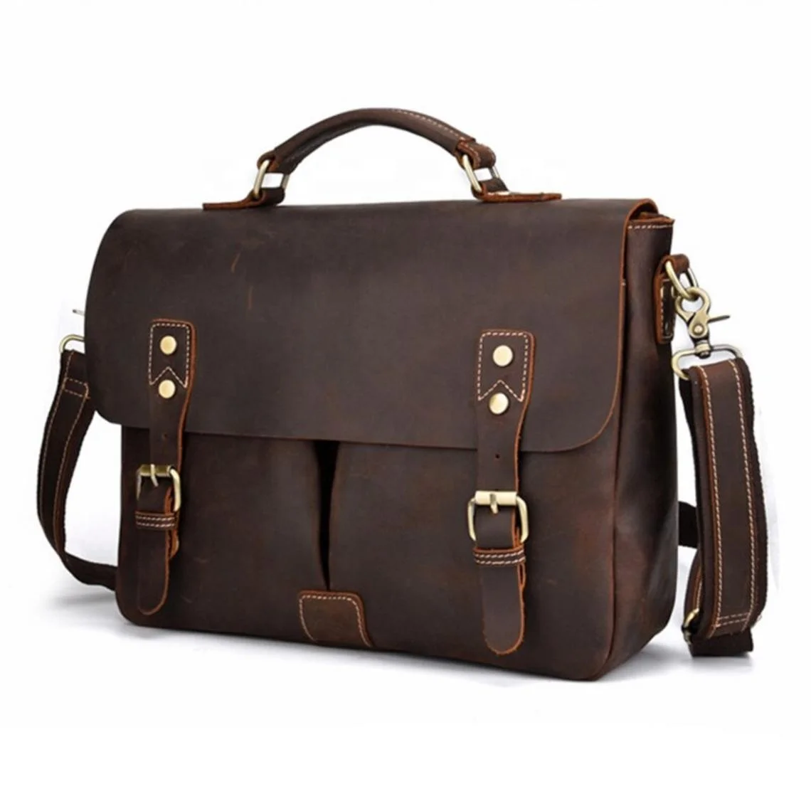 buy leather messenger bolsa