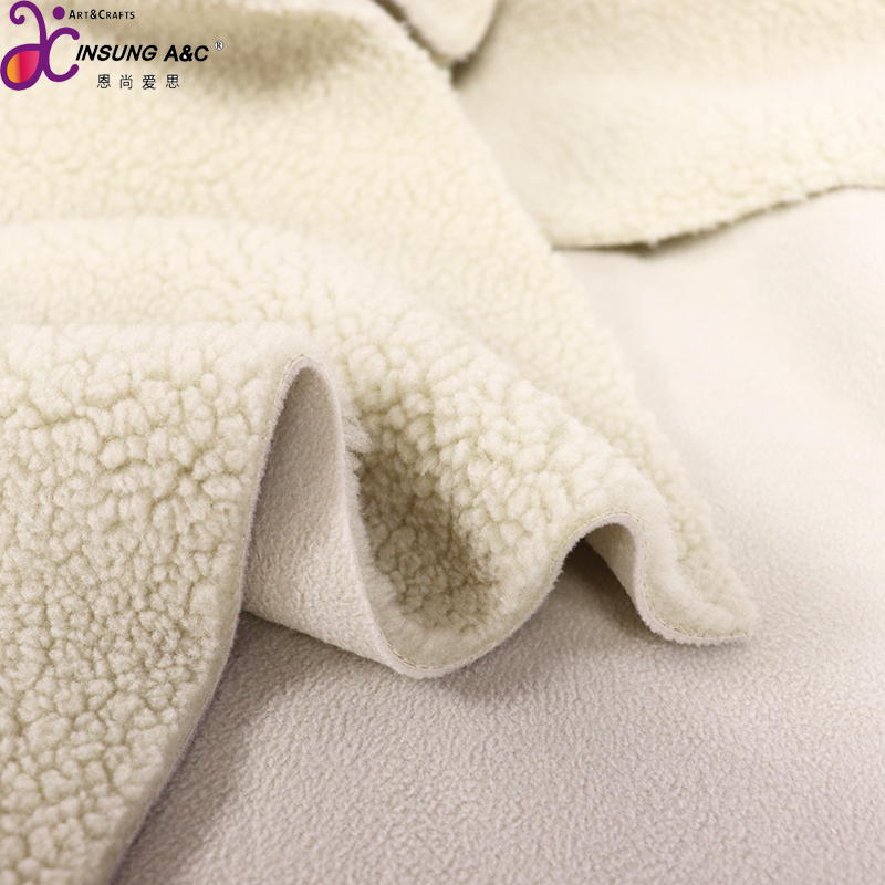 100% полиэстер, высокое качество, мягкая на ощупь, двухсторонняя меховая ткань из ягненка