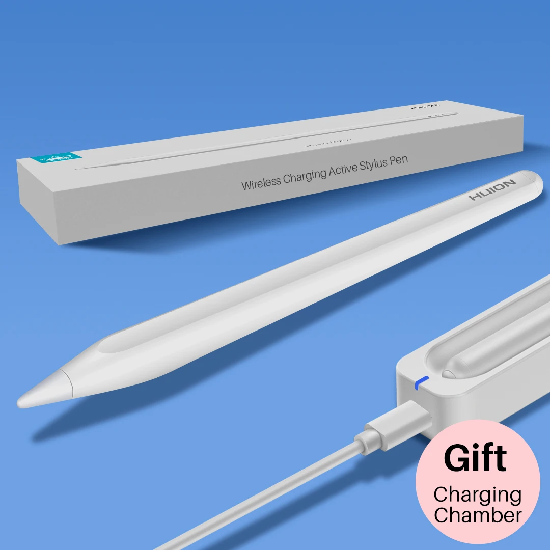 Huion Wireless Rechargeable Stylus Pens for Ipad HA200