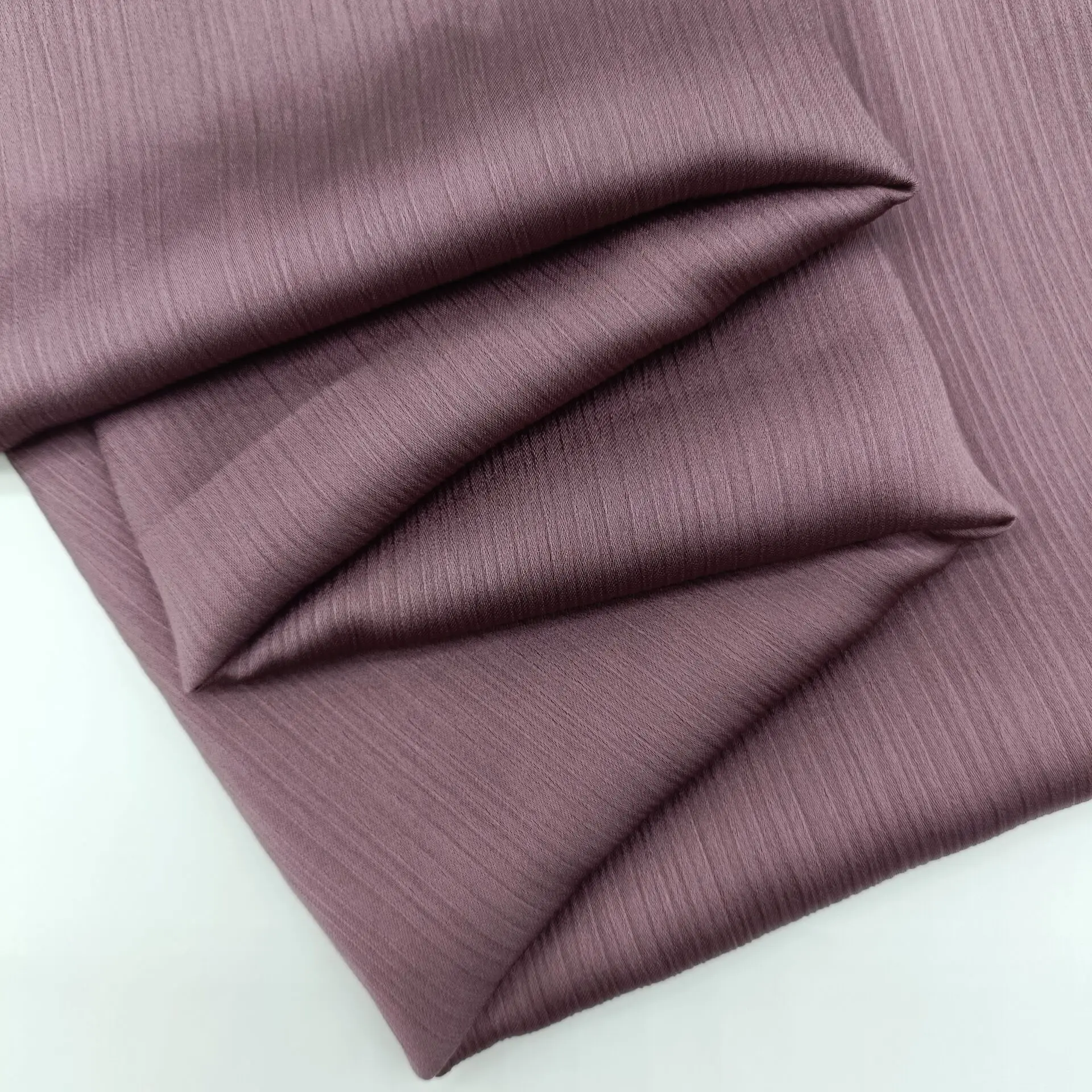 Soft and Droop Fabric Popular Polyester Chiffon Crepe Satin Suit Fabric Jacquard Fabric Woven Lightweight A4 Size Sample 100gsm