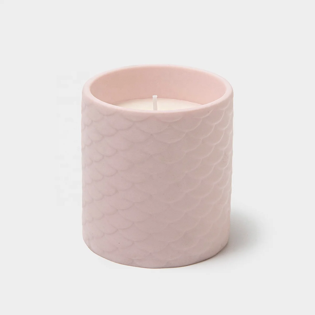 Ceramic Mermaid Fish Scale Pattern Cup Scented Candles Natural Soy Wax Candle Wedding Gifts Home Ceramic Candle Jar