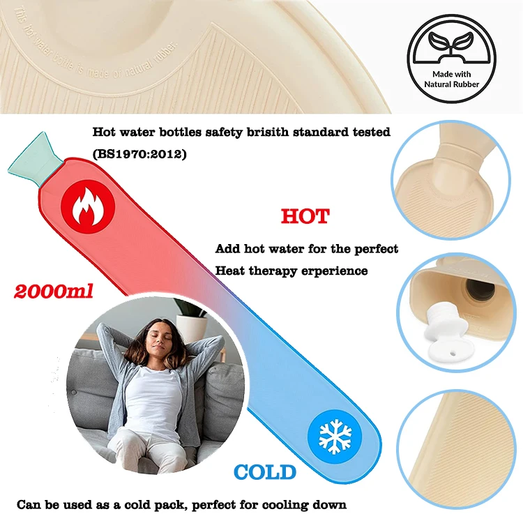 faux fur long rubber hot water bottle cover classic rubber hot water bags for pain relief