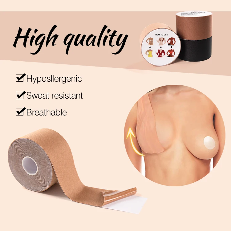 Bio Glue Push up Boob Tape Hypoallergenic Nipple Pasties Self Adhesive Breast Lift Tape Kinesiology Tape