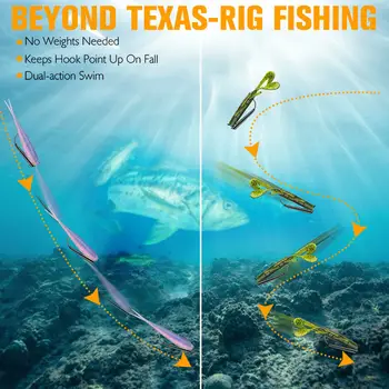 CHEERY Anti-snag Ozark Rig Micro Jig Head Hooks, Snag Resistant Ozark Jig for Outdoor Rock Fishing – Metal Jig – view 5
