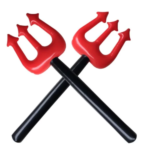 Halloween Promotional PVC Inflatable Toy Devil Fork Giant Inflatable Fork Knife EN71 Standard Advertising Inflatables