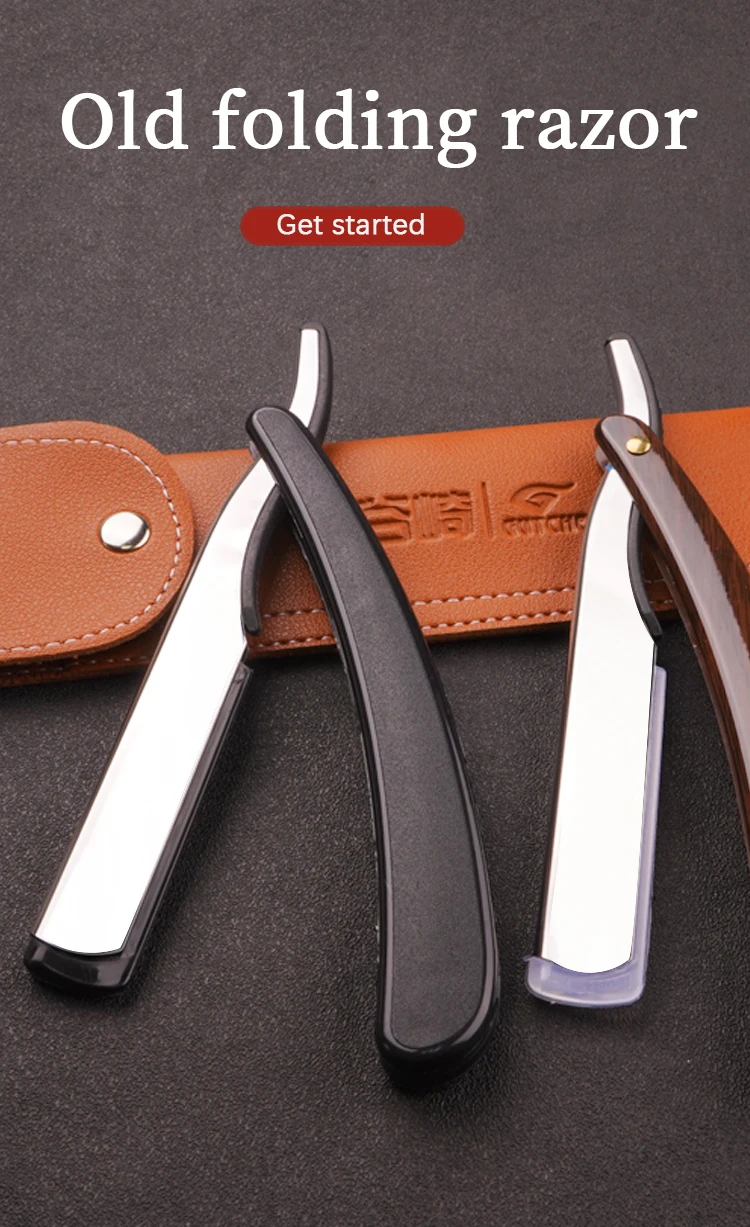 Old Style Straight Edge Replaceable Blade Foldable Shaver Barber Shops