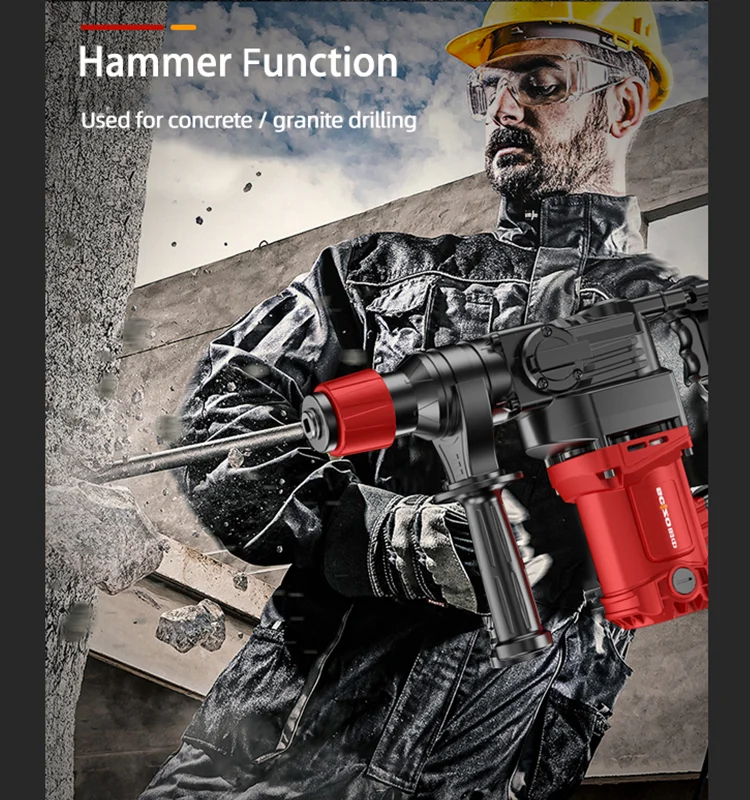 Brick Hammer Demolition 1800w Rotary Hammer Red Factory Custom Electric