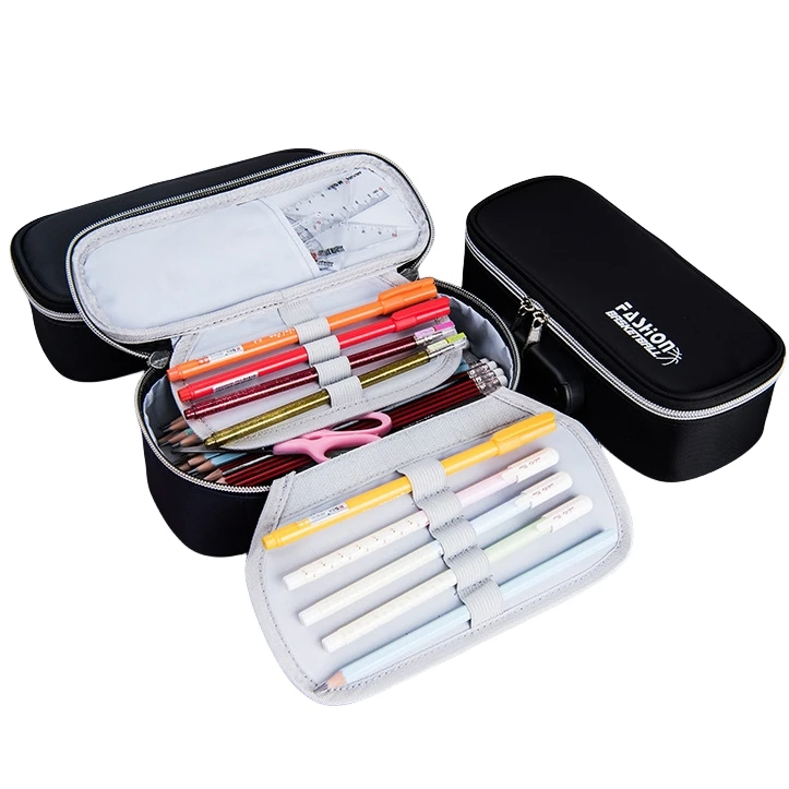 BEYOND Manufacturer Canvas Custom Multifunctional Passwaord Lock Cute Pencil Box With Code for Kids