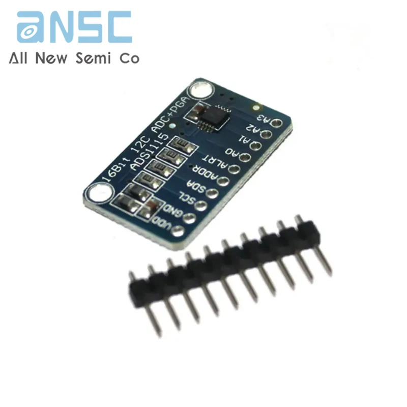 New Original integrated circuit 16 Bit I2C ADS1115 Module ADC 4 channel with Pro Gain Amplifier for RPi 1PCS