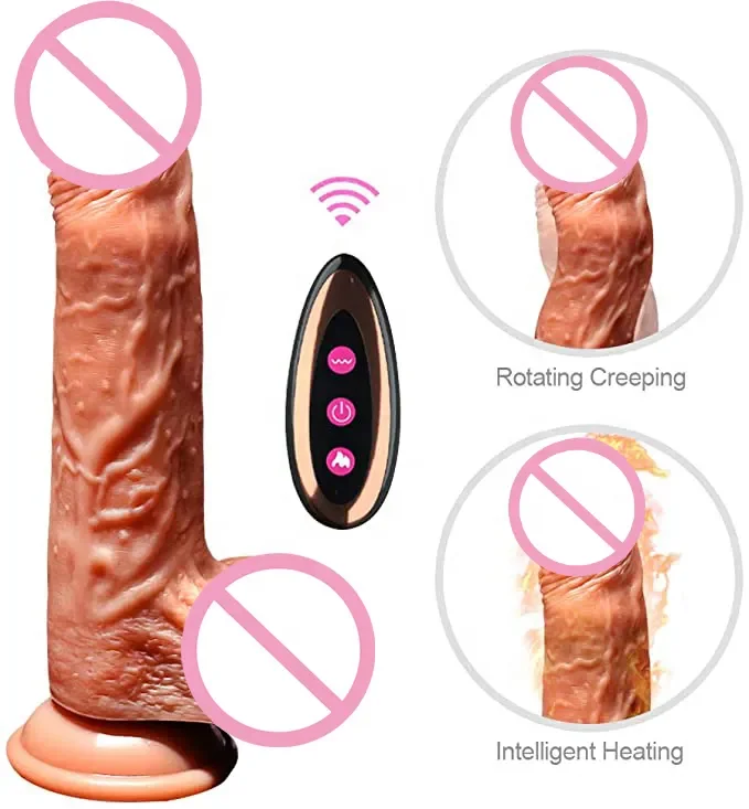 Consolador Vibrador Realista con Empuje y Calefacción - Placer Extremo