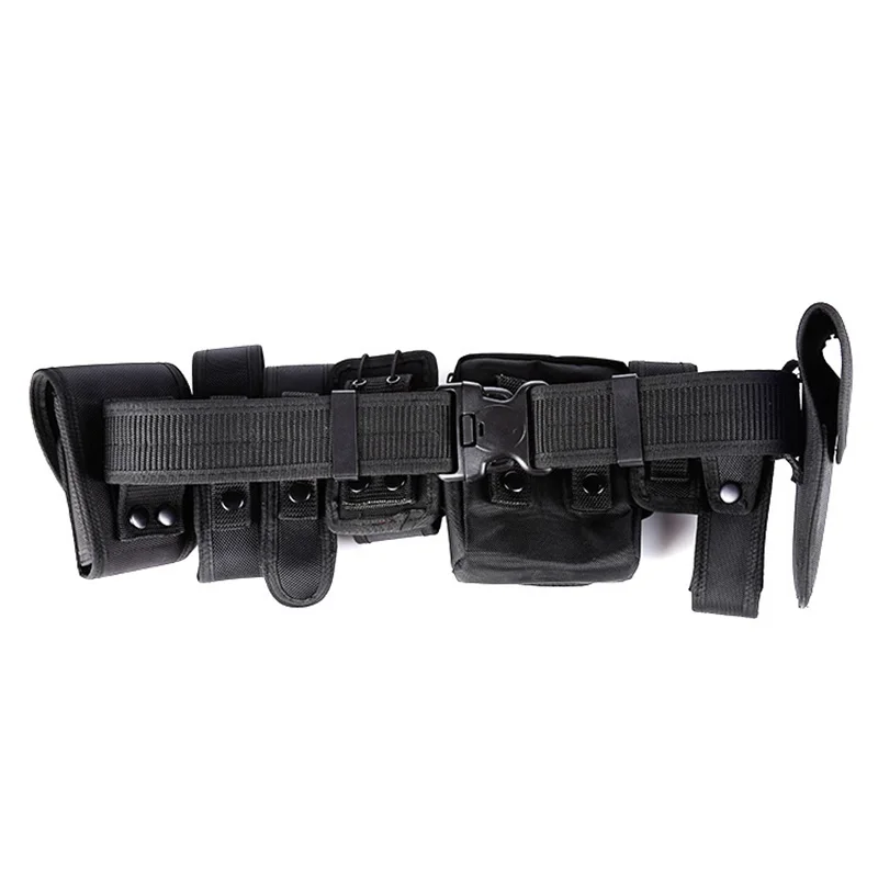 Lightweight Durable Waterproof Multi Functional Belt Eight Piece Security Equipment Patrol Nylon Oxford Canvas Belt