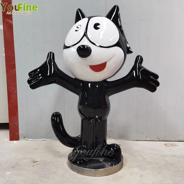 Customized Cute Stainless Steel Cartoon Felix Cat Sculpture - Buy Stainless  Steel Cat Sculpture,Customized Cat Sculpture,Metal Cartoon Cat Sculpture  Product on Alibaba.com