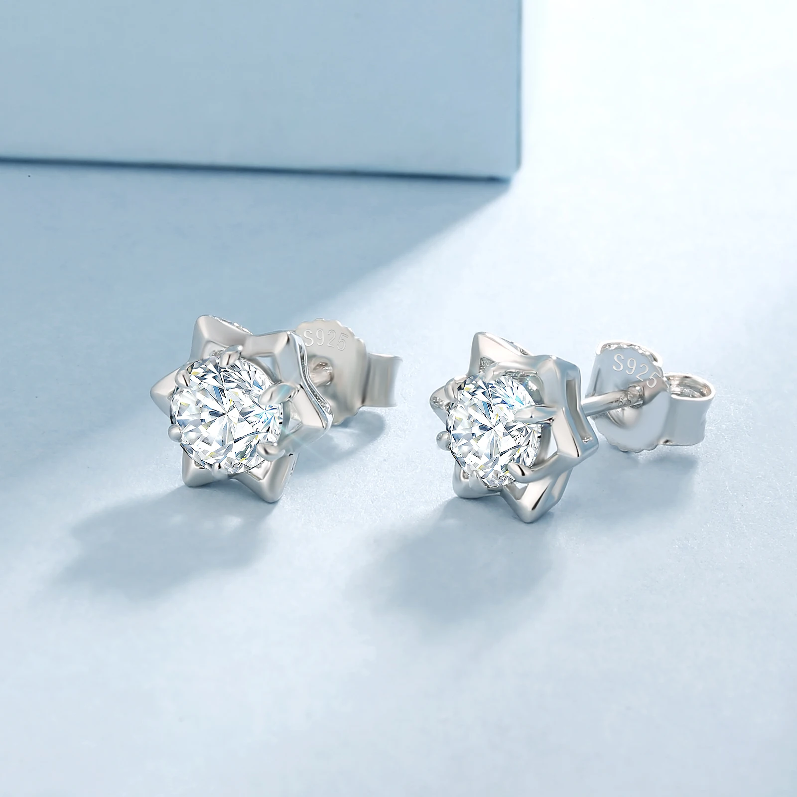 Orecchini Solitari Con Moissanite Da 0.5 Ct (5.0 Mm - Foto 6