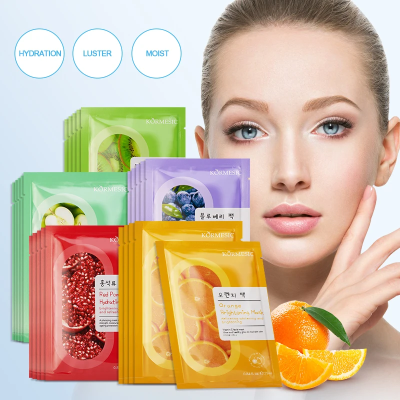 KORMESIC Cucumber Moisturizing Facial  Sheet  Face Skin Care for Women OEM ODM Private Label Cosmetic
