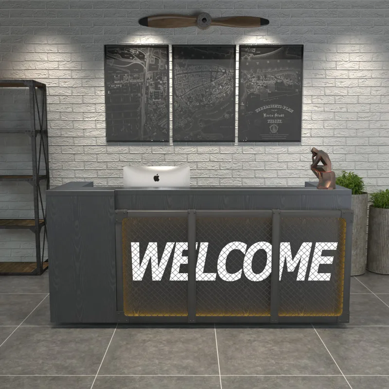 Loft Style Design Cash Cashier Money Restaurant Cafe Bar Bill Counter Checkout Salon Reception Desk