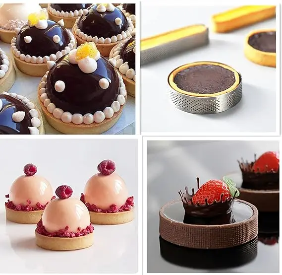 Customized Perforated Tart Rings for Baking Metal Pastry Mold for ...