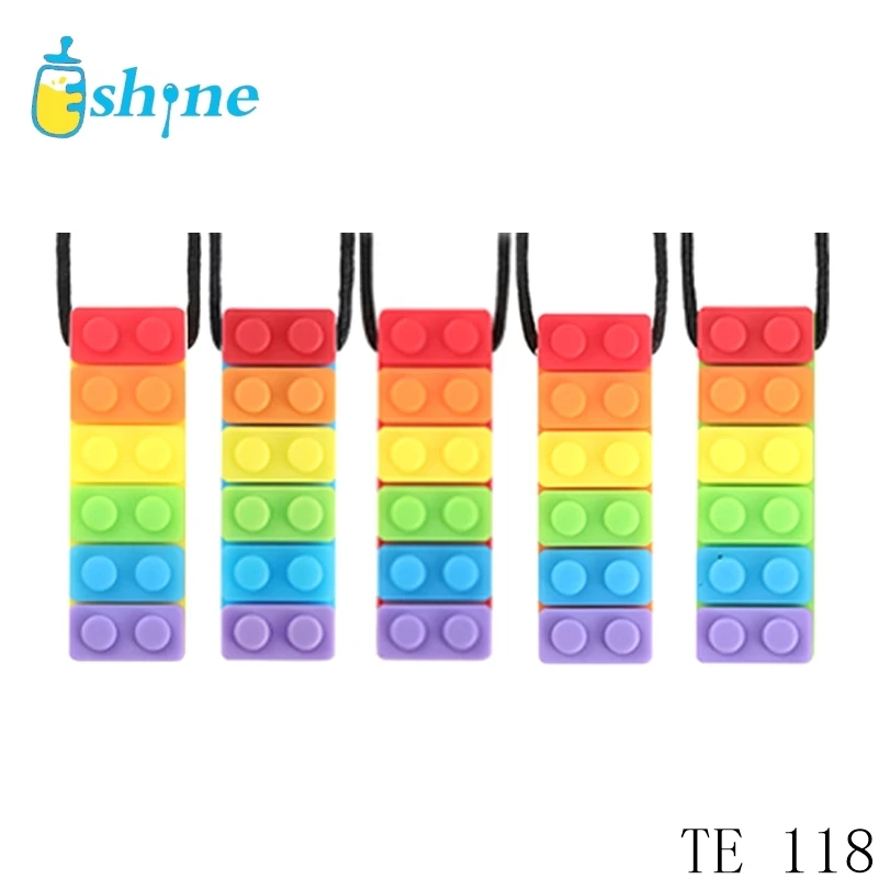 
Сенсорные ожерелье кулон комплект ювелирных изделий куртка из искусственной кожи для мальчиков и девочек с СДВГ, игрушки-прорезыватели, autis собак и кошек потребности силиконовый кулон 