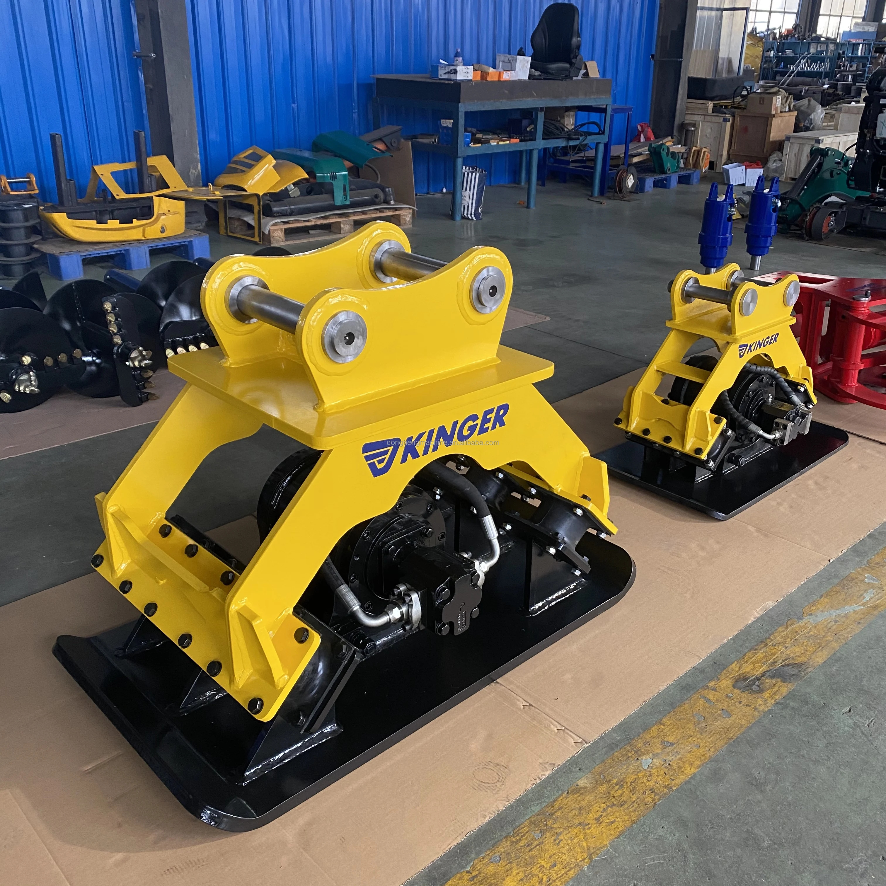 KINGER Hydraulic Vibrating Plate Compactor for Excavator