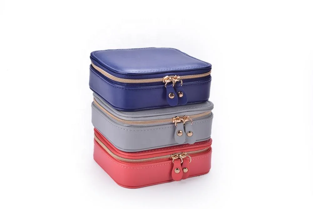 Шкатулка для ювелирных украшений с логотипом на заказ дорожный Органайзер двумя молниями рулон большой емкости витрина