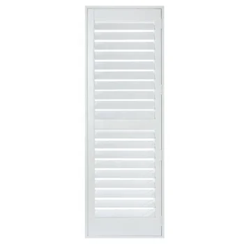 Wooden Interior 89mm Louver Blade Window Basswood Plantation Shutters From China