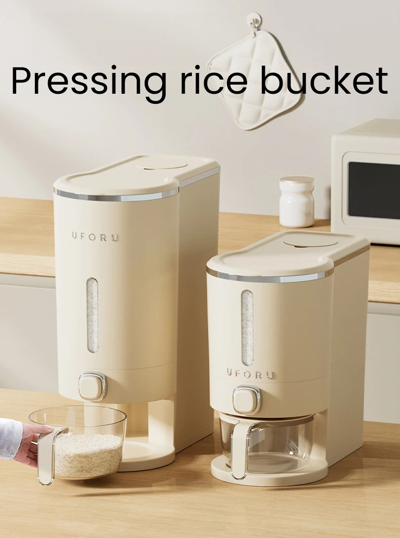 Functional Rice Dispenser Niseven New Rice Dispenser Moisture Resistant Kitchen Organizer Flour ...