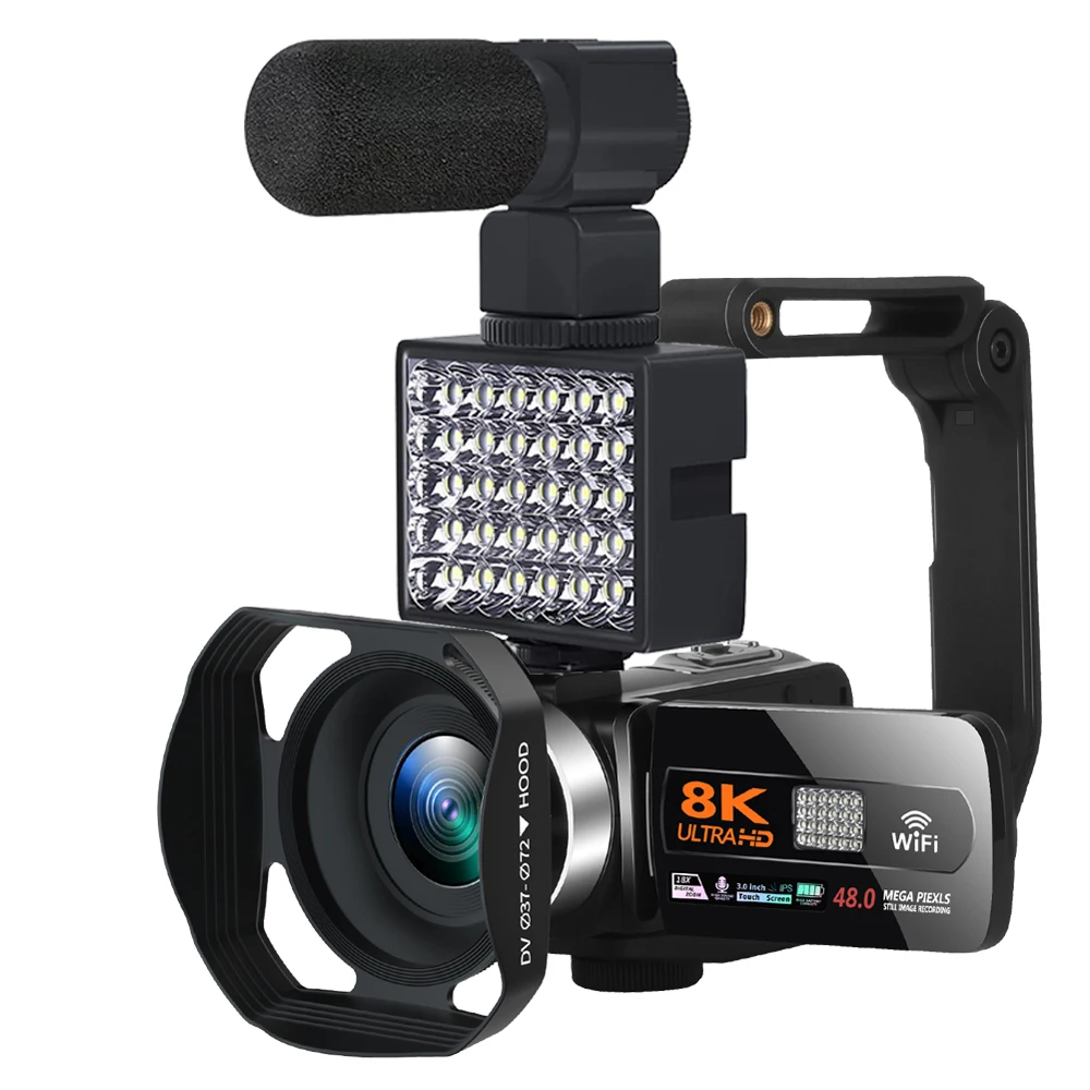 Produktbild von Videokamera YouTube 4K 64MP Camcorder Mit 21x Zoom & Webcam-Funktion - Ideal Für YouTube & Vlogging YouTube Videokamera